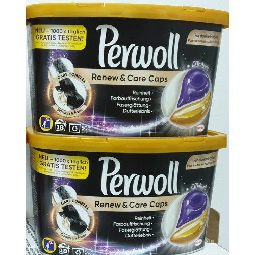 Perwoll detergent capsule haine negre 18 utilizari