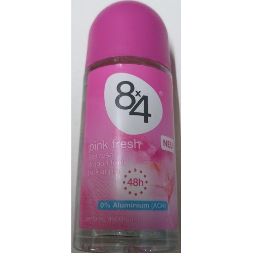 8x4 roll-on anti-perspirant 50ml pink fresh