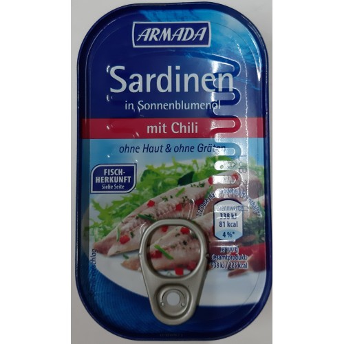 Conserva Sardine in ulei cu chili 200g Armada