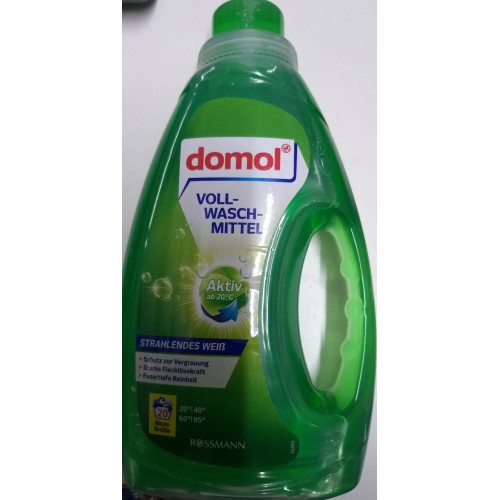 Domol detergent lichid 1100ml pentru rufe albe