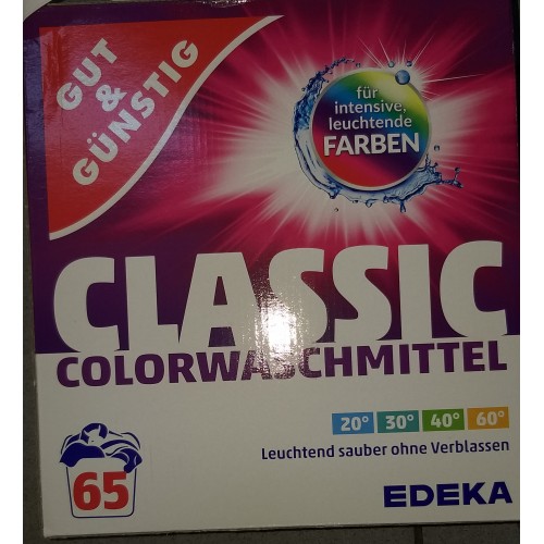 Gut&Gunstig Classic 65spalari 4.225kg pentru rufe colorate