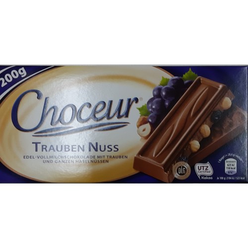 Choceur ciocolata 200g cu alune si stafide