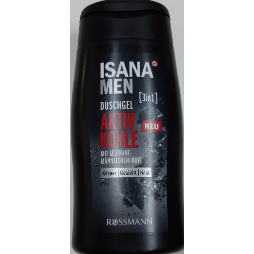 Isana gel dus 300ml Carbune activ